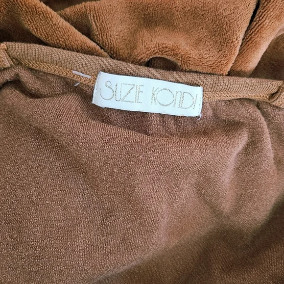 Suzie Kondi GIORGI Velour Jumpsuit CHAI color Size S - Picture 5 of 5